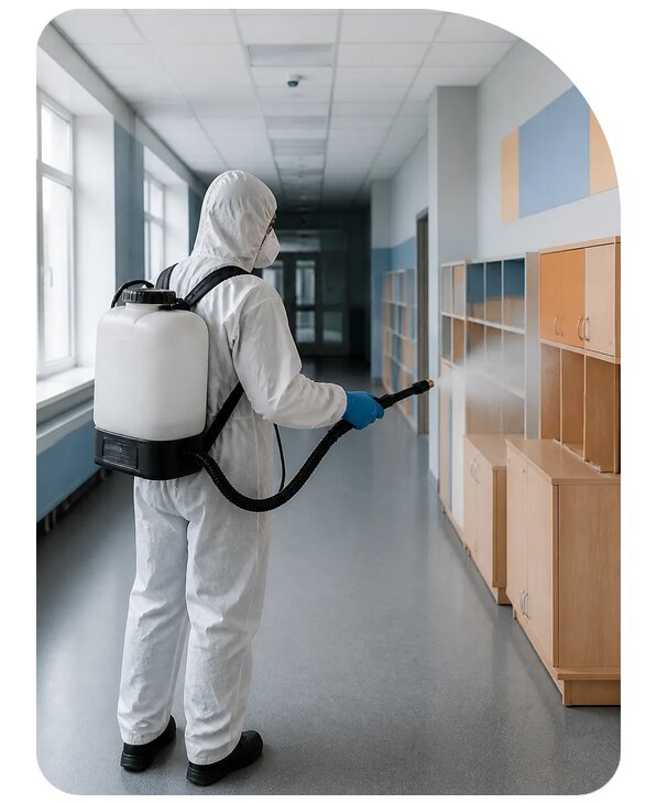 Профессиональная дезинфекция школы в Лысьве по цене от 5129 р. | Сенат-Лсь